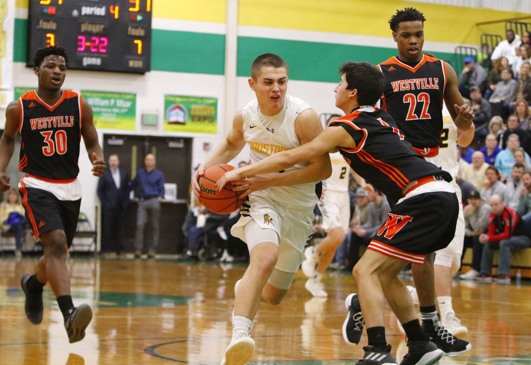 Gallery: Boys basketball Class A sectional semifinal - Westville vs. Kouts